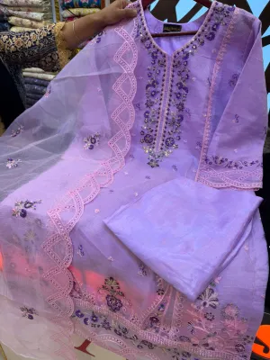 Stitched Organza Party Collection